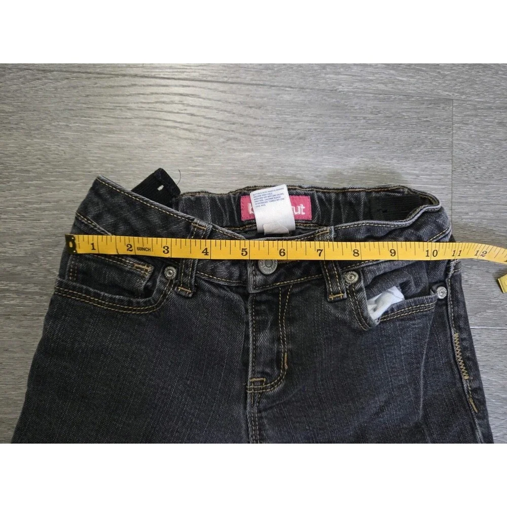 Old Navy Boot-Cut Jeans Girls Size 8 Regular Dark Wash Stretch Denim